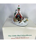 Danbury Mint Disney Winter Wonderland The Little Red Schoolhouse Lights Up - $761.39 MXN