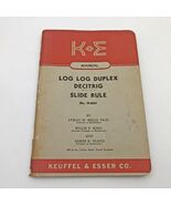 K&amp;E Slide Rule Manual 4081 Log Log Duplex Decitrig Keuffel &amp; Esser Bookl... - $363.45 MXN