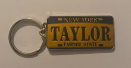 New York Empire State License Plate Taylor Keychain Key Chain - $10.00