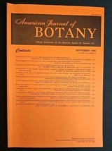 American Journal of BOTANY Official Publication September 1989 Volume 76... - $15.98