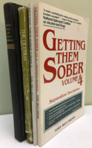Lot 4 alcoholism books: Getting Them Sober, 12 Steps, Alcoholic Marriage Al-Anon - £18.10 GBP