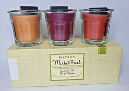 Partylite Market Fresh Jar Candle Trio P3G/G86012 - $26.99