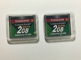 2 pcs New Original Transcend CompactFlash CF200I 2 GB Industrial Grade CF Card - £30.15 GBP
