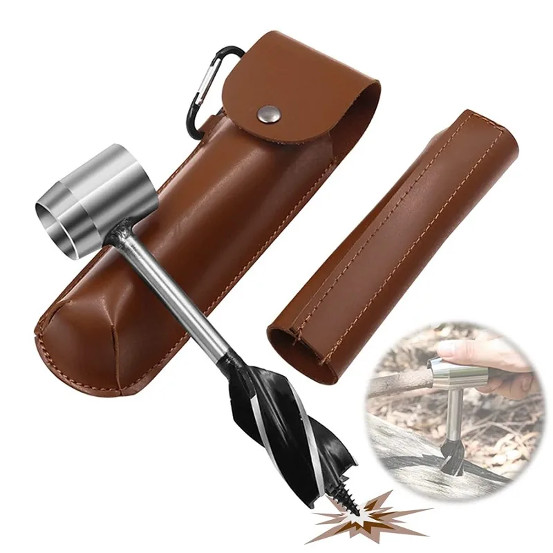 Alltoly Hand Auger Wrench Brushcraft Survival Auger Scotch Eye Wood Auger Drill - £17.50 GBP+