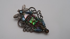 Vintage Mary Demarco DragonFly Brooch 4.6cm BB10 - $34.65