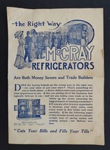 Antique Mc Cray Refrigerator Co Ad Store Catalog Ice Cooler - £70.43 GBP