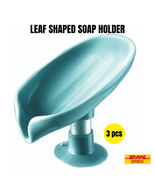 Leaf Shape Soap Holder Box – Bathroom Shower Soap Drain Tray Organizer (... - $31.99