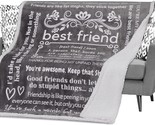 Funny Best Friend Blanket, Gifts For Best Friend Women For Christmas,, S... - $41.95