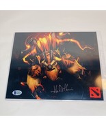 JOHN PATRICK LOWRIE/EARTHSHAKER BAM BOX SIGNED 8x10 photo COA DOTA 2 - £17.50 GBP