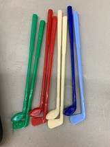 Lot of 8 Vintage Swizzle Sticks Bar Golf Club Red Green Blue Cream drive... - €12,95 EUR