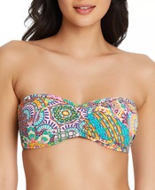 Bleu Rod Beattie Bikini Swim Top Bandeau Sunny Print Size 4 $85 - Nwt - £14.11 GBP