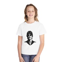 Ringo Starr Beatles Black and White Portrait Youth Midweight Tee - £21.40 GBP