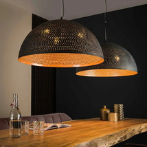 Modern Black Brass Dome Pendant Light - Solid Brass Chandelier - Vintage... - $117.60+