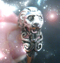 HAUNTED ANTIQUE RING THE KING LION MOST VIRILE POWERFUL RARE SECRET OOAK  MAGICK - £7,973.81 GBP