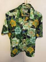 Men&#39;s Vintage 1970s Aloha Mohawk Hawaiian Camp Short Sleeve Shirt Polyester L - £69.30 GBP