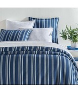 Pine Cone Hill Annie Selke Driftwood Denim Stripe Full Queen duvet Cover - $216.94 CAD