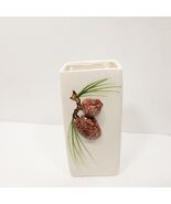 Vintage Arbee Studio Seattle Ceramic Wall Pocket Vase Pinecone Design 8” - $743.85 MXN