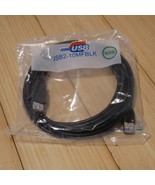 NOS 10 foot USB 2.0 Extension Cable USB2-10MFBLK Black Type A Male to A ... - £7.46 GBP