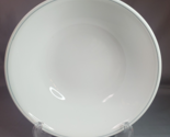 Corelle Serving Bowl Solitary Rose or Apricot Grove Gray Band Rim White ... - $15.79