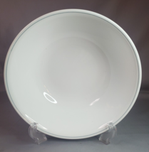 Corelle Serving Bowl Solitary Rose or Apricot Grove Gray Band Rim White ... - £12.42 GBP