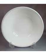 Corelle Serving Bowl Solitary Rose or Apricot Grove Gray Band Rim White ... - £12.42 GBP