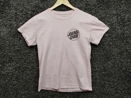 Odd Future Santa Cruz Collab Shirt Women Small Pink OF Donut Crew Neck - £18.17 GBP