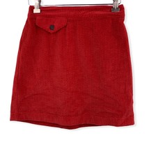 Urban Outfitters Red Corduroy A-line Mini Size XS New - $19.56