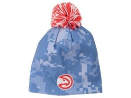 Atlanta Hawks Adidas Digital Camo NBA Pride pom pom knit beanie winter hat - £14.42 GBP