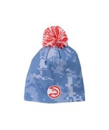 Atlanta Hawks Adidas Digital Camo NBA Pride pom pom knit beanie winter hat - $18.04