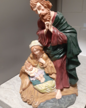 Jesus Mary Joseph Nativity Scene Three Hands Corp 14.5&quot; High Christmas D... - £22.16 GBP