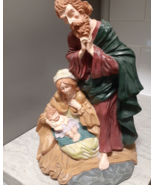 Jesus Mary Joseph Nativity Scene Three Hands Corp 14.5&quot; High Christmas D... - £21.84 GBP