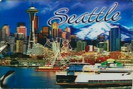 Seattle Montage Double Sided 3D Key Chain - $6.99