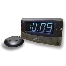 Sonic Alert Sonic Boom SBD375ss Vibrating Dual Alarm Clock | Dark Grey - $59.60