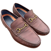 Cole Haan Ascot Horse Bit Men&#39;s 11 Tan Brown Leather Loafers Preppy Old ... - $109.25