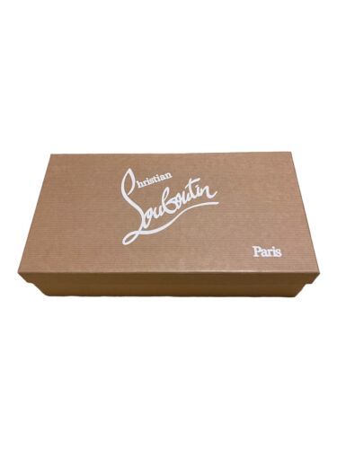 Primary image for Christian Louboutin Empty Shoe Box Gift Set Storage Tissue Paper 13.25x6.75x3.75