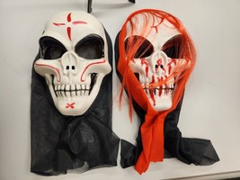 Halloween Scary Skull Cosplay Balaclava Full Hood Face Mask - £3.92 GBP