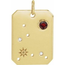 Authenticity Guarantee 
14k Yellow Gold Pisces Zodiac Constellation Garn... - £415.98 GBP