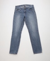 Vintage Y2K Tommy Hilfiger Womens 6R Distressed Curvy Skinny Leg Jeans Blue - $29.65
