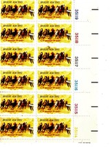 U S Stamps - Block of 12 1974 10 cent Horse Racing Stamps - $3.50