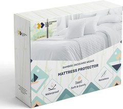 California King Size Premium Waterproof Mattress Protector With Cooling Soft - £40.87 GBP