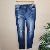 KanCan | Distressed Faded Wash Skinny Jeans, size 11/29 - $29.03