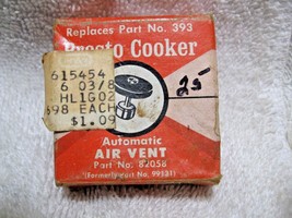 Vintage Collectible NOS PRESTO COOKER Automatic Air Vent Part No. 82058 ... - $14.95