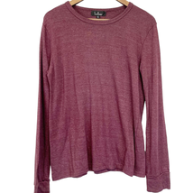 Lulus Womens XL Long Sleeve Knit Top Shirt Heathered Berry Pink Cozy Lounge - £15.38 GBP
