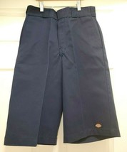 Dickies Mens Size 30 Multi-Use Pockets Twill Work Shorts Navy Blue Loose... - $33.20