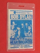 BOB DYLAN TOM PETTY USA 1986 LAMINATED BACKSTAGE PASS ACCESS ALL AREAS 1... - $94.04