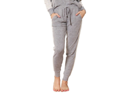 Flora Nikrooz Ladies Lace Trim Casual Pajama Lounge Jogger Pants, Gray, S - £7.78 GBP