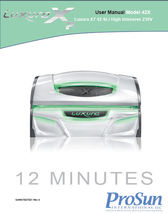 ProSun Luxura X7  Tanning Bed User Manual 12 Minute Bed - $10.00