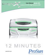 ProSun Luxura X7  Tanning Bed User Manual 12 Minute Bed - €8,52 EUR
