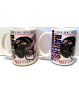 VTG Super Bowl 35 Mug Baltimore Ravens vs NY Giants XXXV Tampa 2001 LOT ... - £28.10 GBP