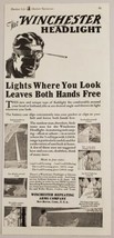1930 Print Ad Winchester Arms Headlight Flashlight Made in New Haven,Connecticut - £9.32 GBP